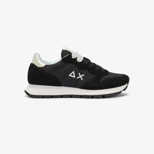 SUN 68 SCARPE Sneaker Ally Gold Silver in suede e nylon nero