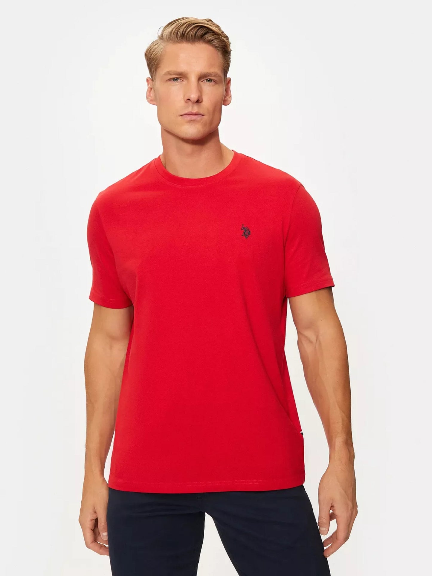 Set 3 T-shirt Uomo Us Polo Assn 100% Cotone Mezza Manica Girocollo