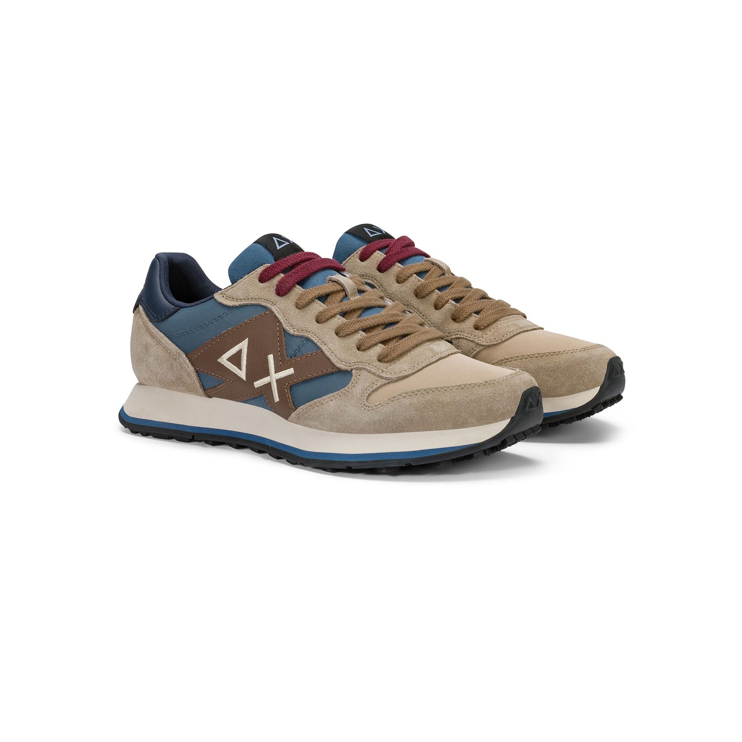 SUN 68 SCARPE Sneaker Jaki 2.0 Solid in nylon e suede Z46121