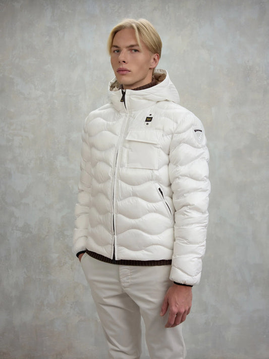 BLAUER GIUBBETTO CON TASCHINO BRYANT 25WBLUC02080-005958 BIANCO OTTICO 100