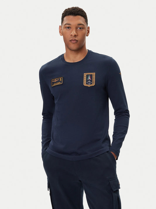 T-SHIRT AERONAUTICA MILITARE MANICA LUNGA REGULAR FIT