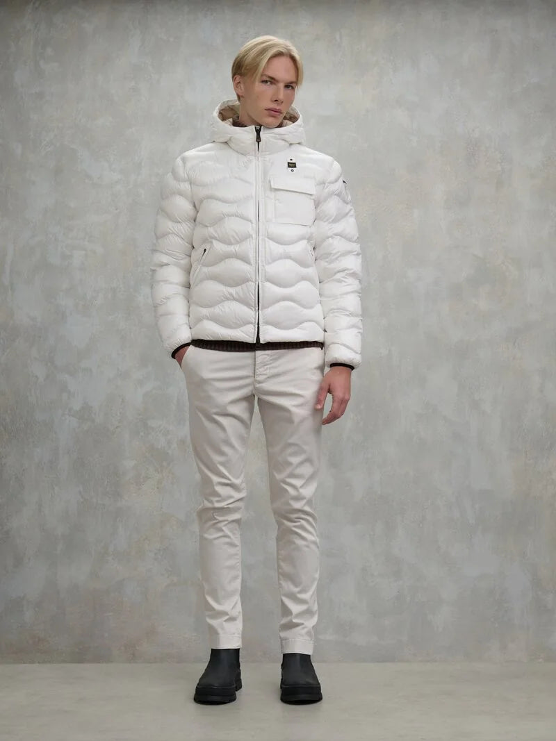 BLAUER GIUBBETTO CON TASCHINO BRYANT 25WBLUC02080-005958 BIANCO OTTICO 100
