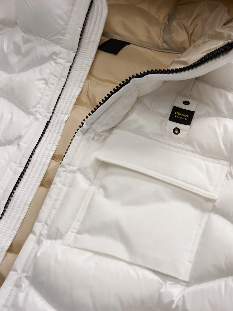 BLAUER GIUBBETTO CON TASCHINO BRYANT 25WBLUC02080-005958 BIANCO OTTICO 100