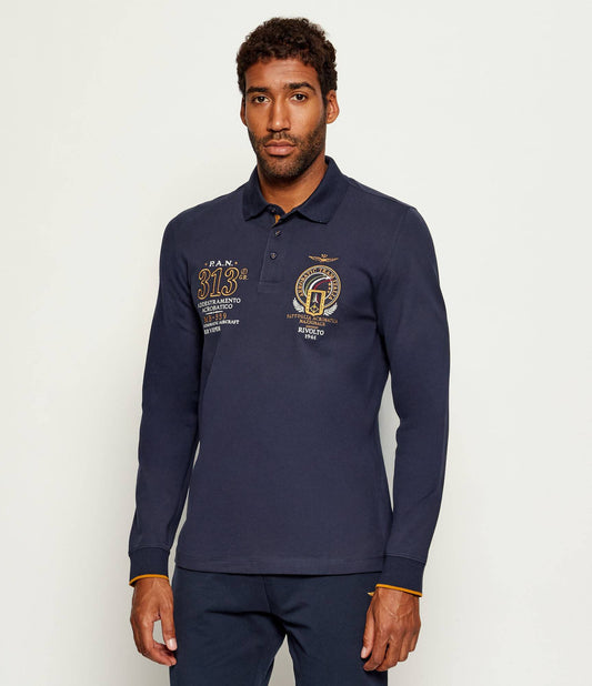 POLO P.A.N. 313 AERONAUTICA MILITARE BLU