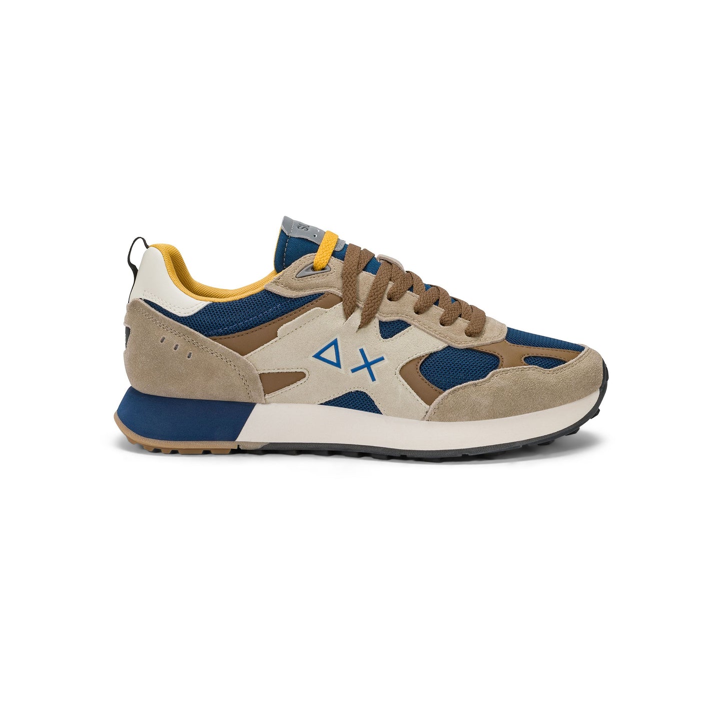 SUN 68 SCARPE Sneaker Jaki Outdoor in nylon e suede Verde Militare Z46124.