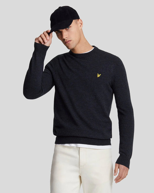 LYLE & SCOTT MAGLIONE GIROCOLLO MISTO LANA D'AGNELLO KN2114VC