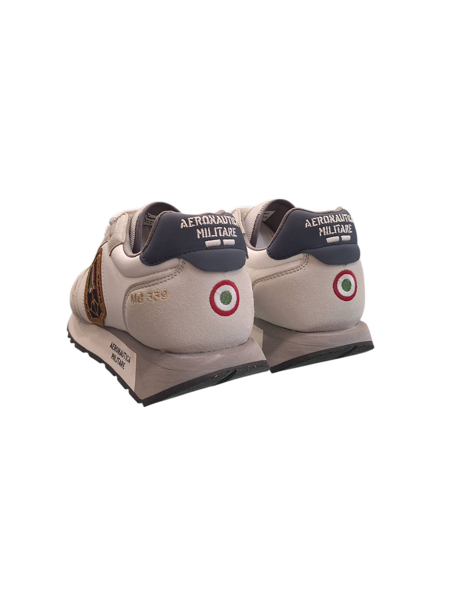 SCARPE UOMO AERONAUTICA MILITARE SNEAKERS RUNNIG FRECCE TRICOLORI BIANCO