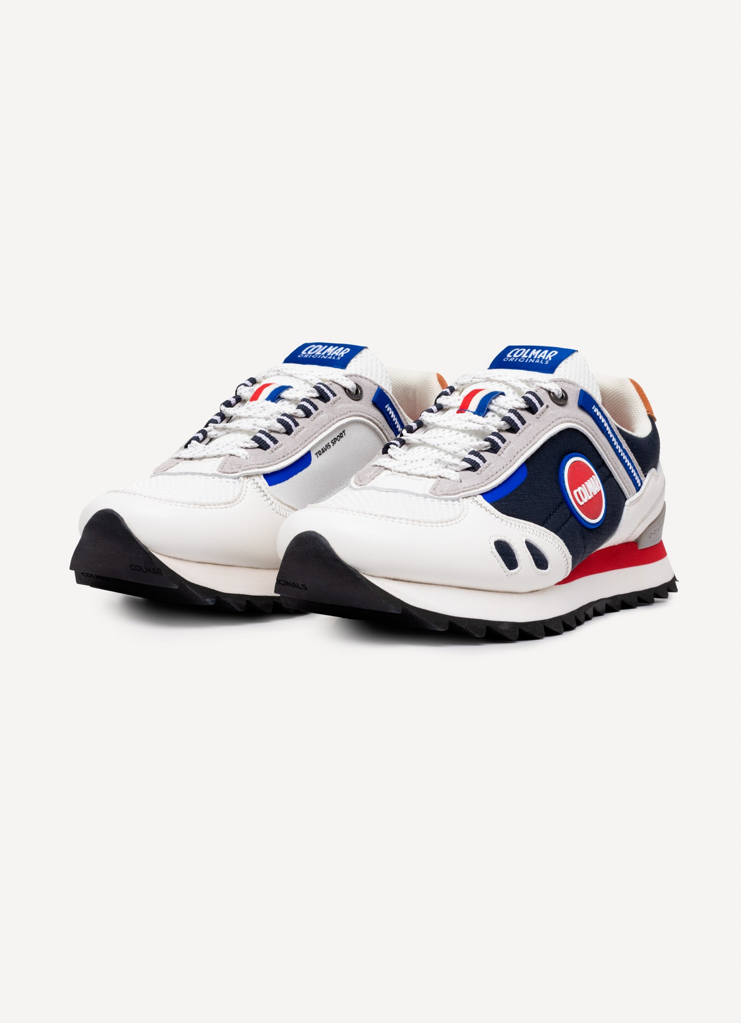 Scarpe Colmar Uomo Sneakers Travis Sport Dual BIANCO - BLU