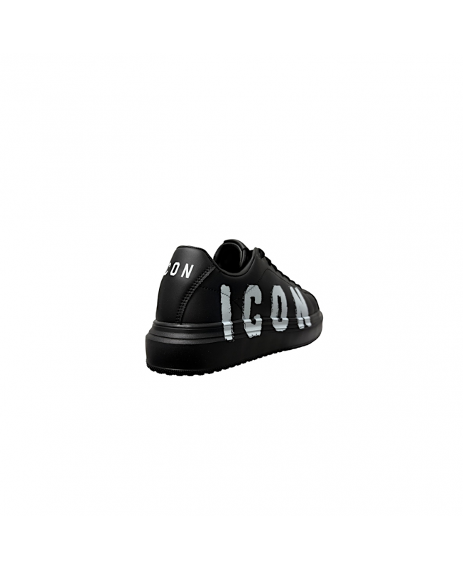 ICON SCARPE UOMO SNEAKERS PLATFORM CON LOGO NERO IC05714SU