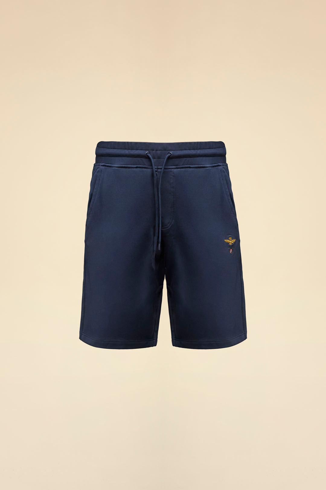 BERMUDA SHORTS UOMO AERONAUTICA MILITARE IN COTONE BLU