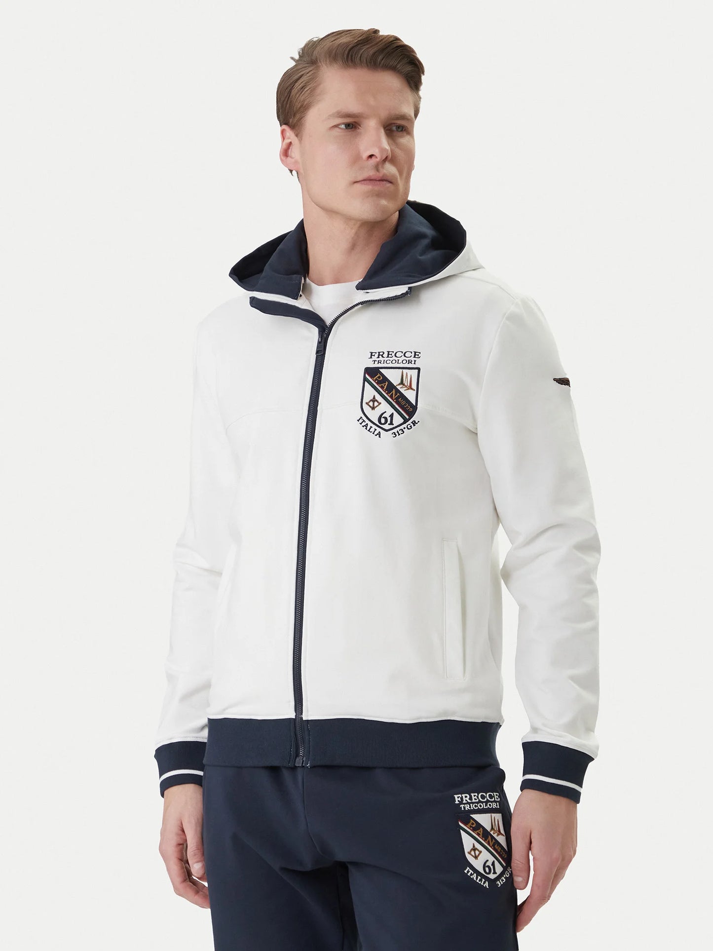 TUTA UOMO AERONAUTICA MILITARE 261TF0115UF00674 BIANCO BLU