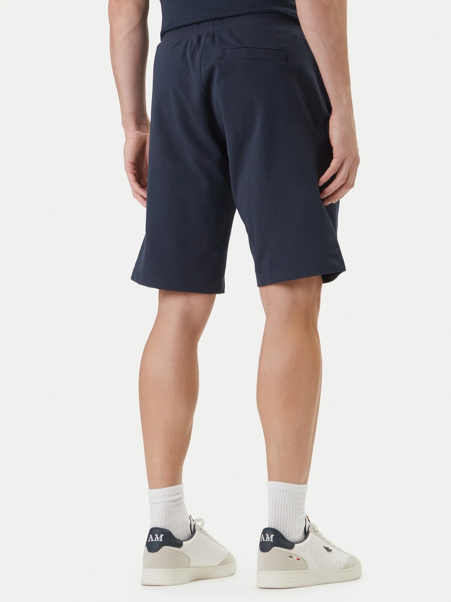 BERMUDA SHORTS UOMO AERONAUTICA MILITARE IN COTONE BLU