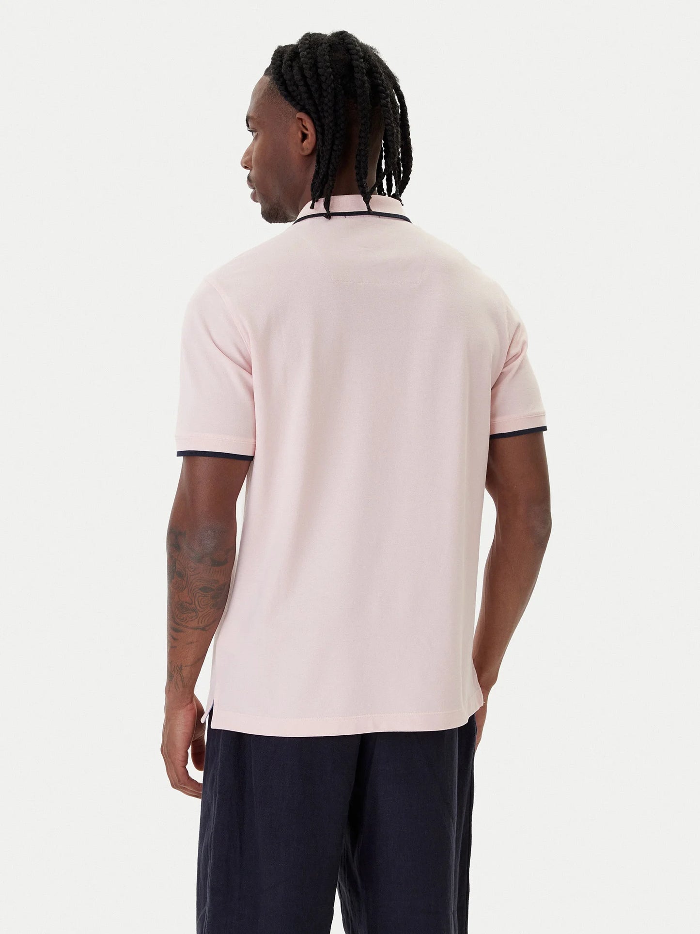 Polo Uomo Aeronautica Militare Basica in Cotone Pique' Rosa