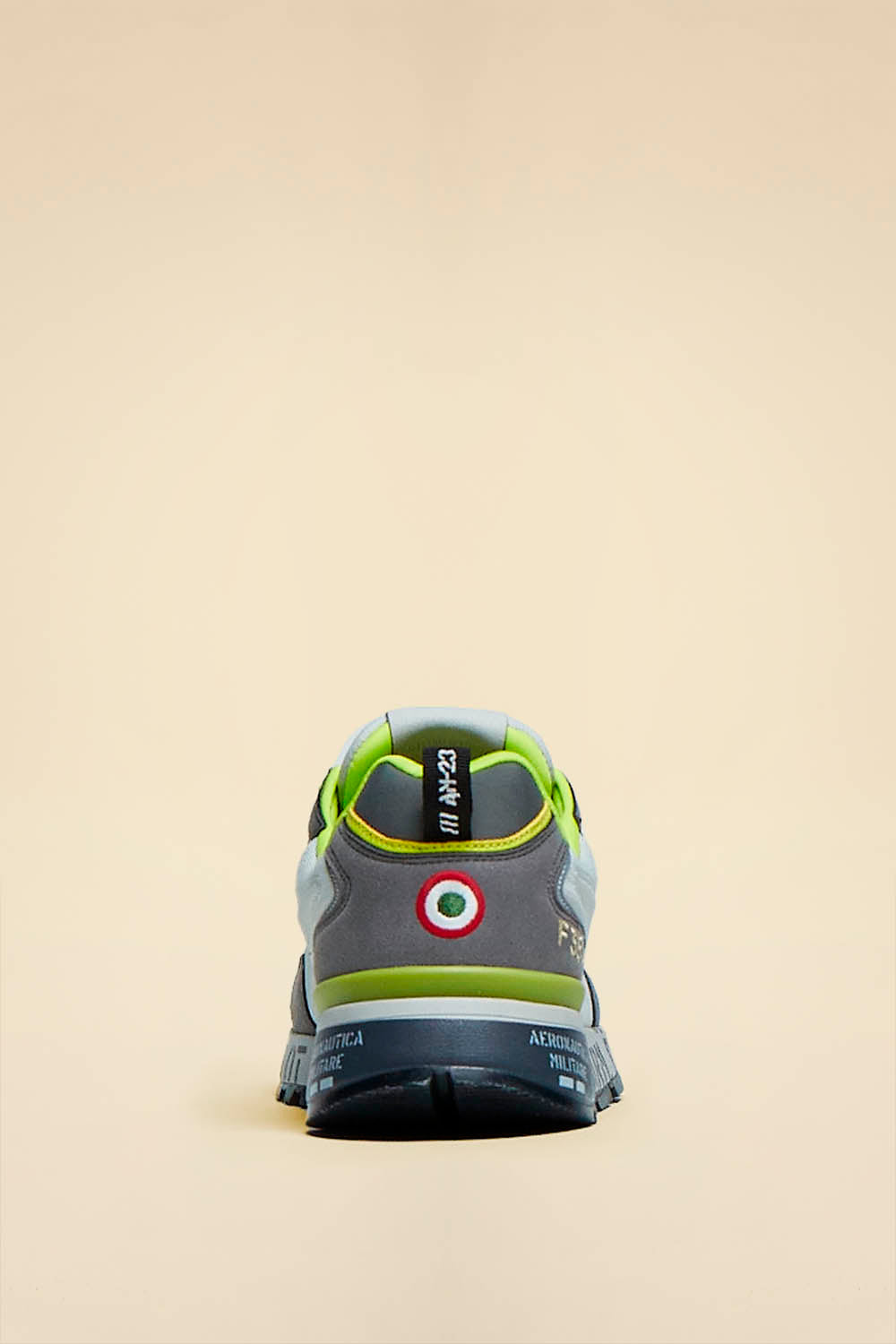 SCARPE UOMO AERONAUTICA MILITARE SNEAKERS IN MESH CON SUOLA STAMPATA GRIGIO
