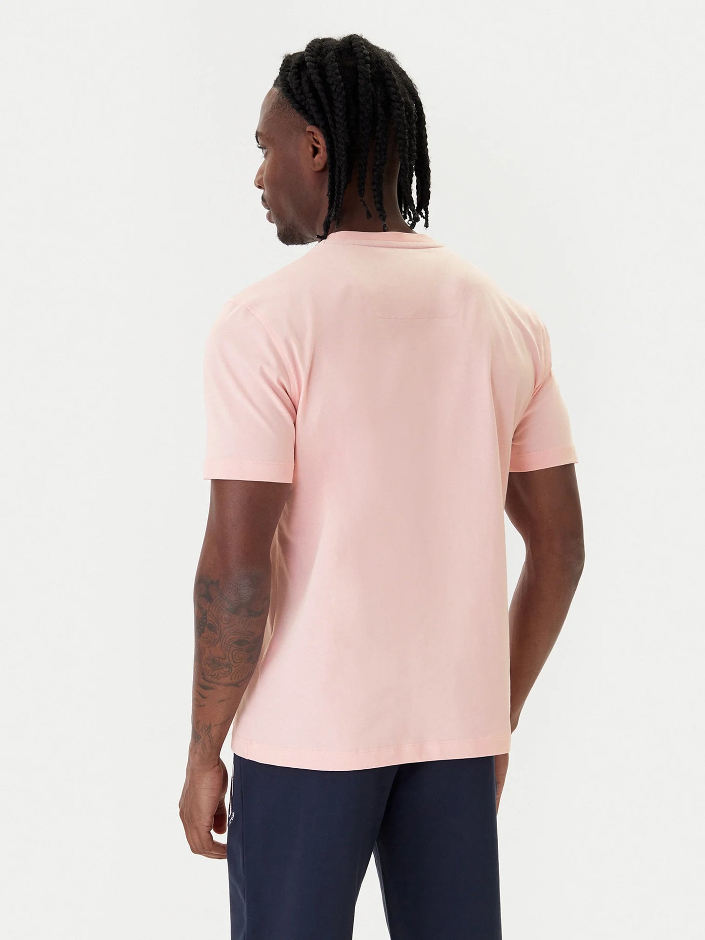 T-SHIRT UOMO AERONAUTICA MILITARE BASIC MEZZA MANICA ROSA