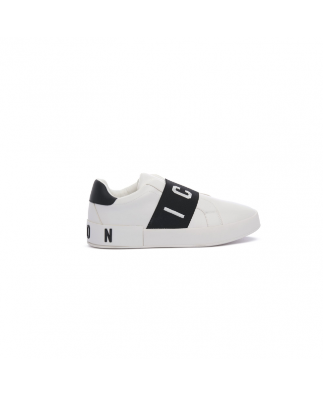 ICON SCARPE UOMO SNEAKERS SLIP ON IC04743SU BIANCO