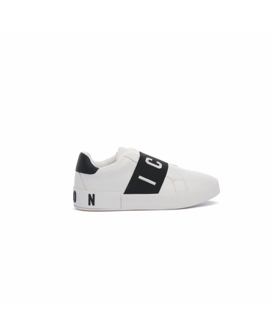ICON SCARPE UOMO SNEAKERS SLIP ON IC04743SU BIANCO