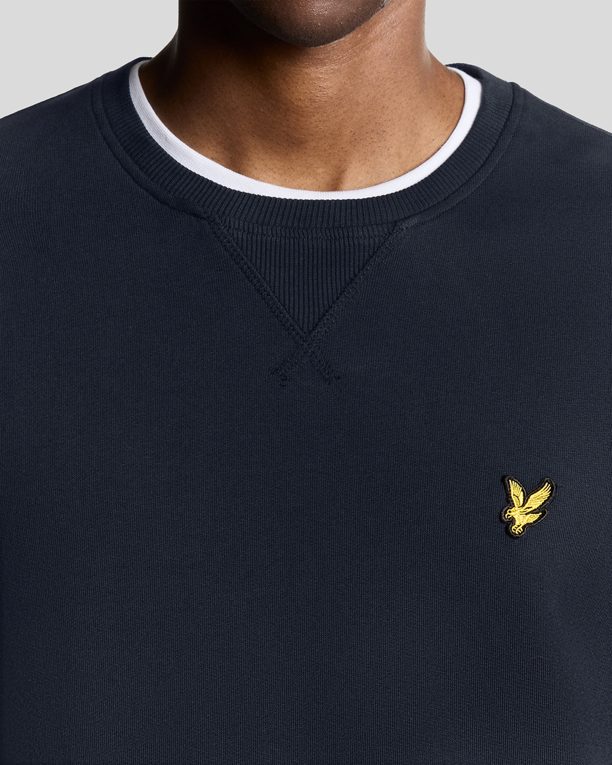 LYLE & SCOTT FELPA GIROCOLLO IN COTONE ML424VOG Z271