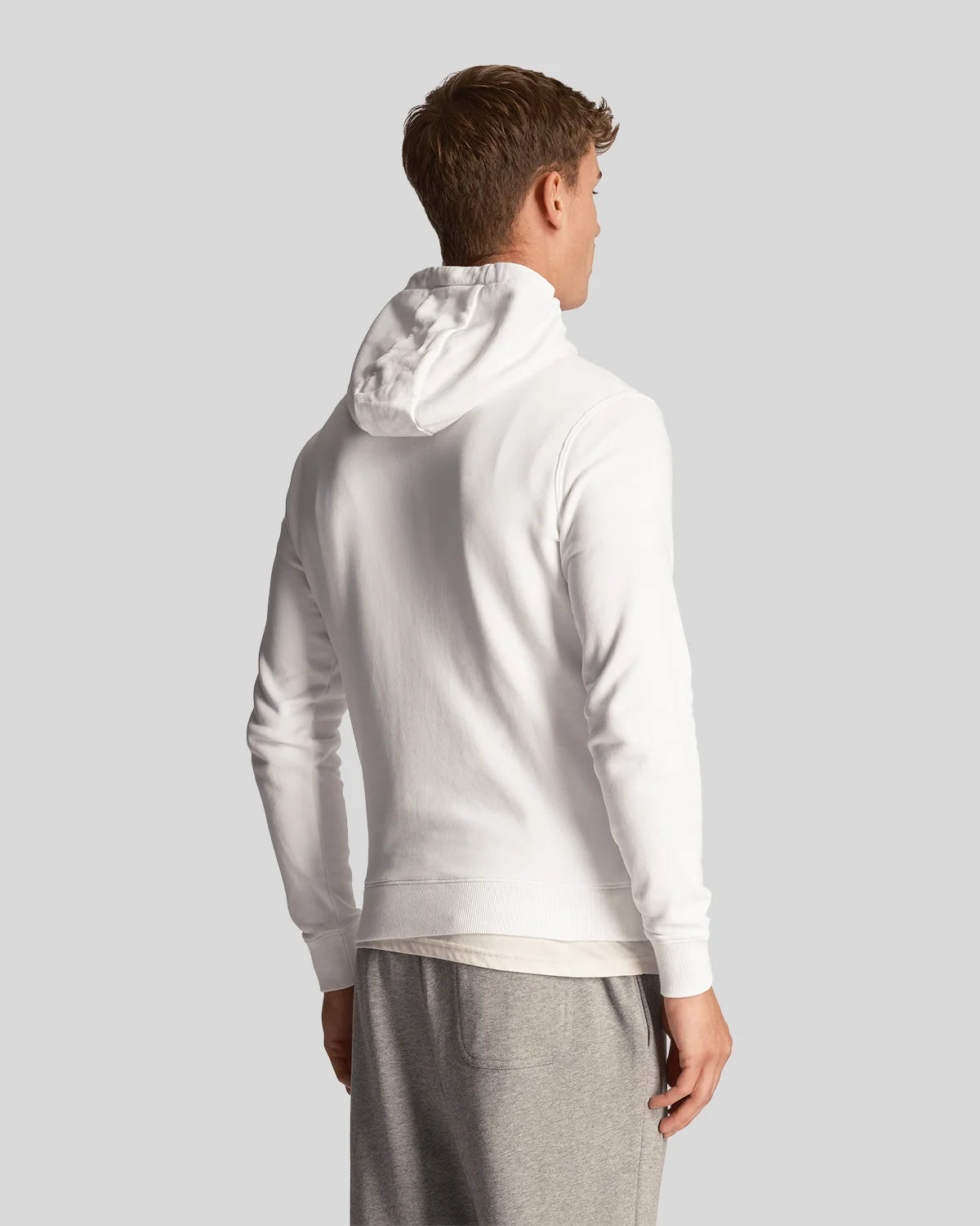 LYLE & SCOTT FELPA CON CAPPUCCIO IN COTONE LOOPBACK ML416VOG