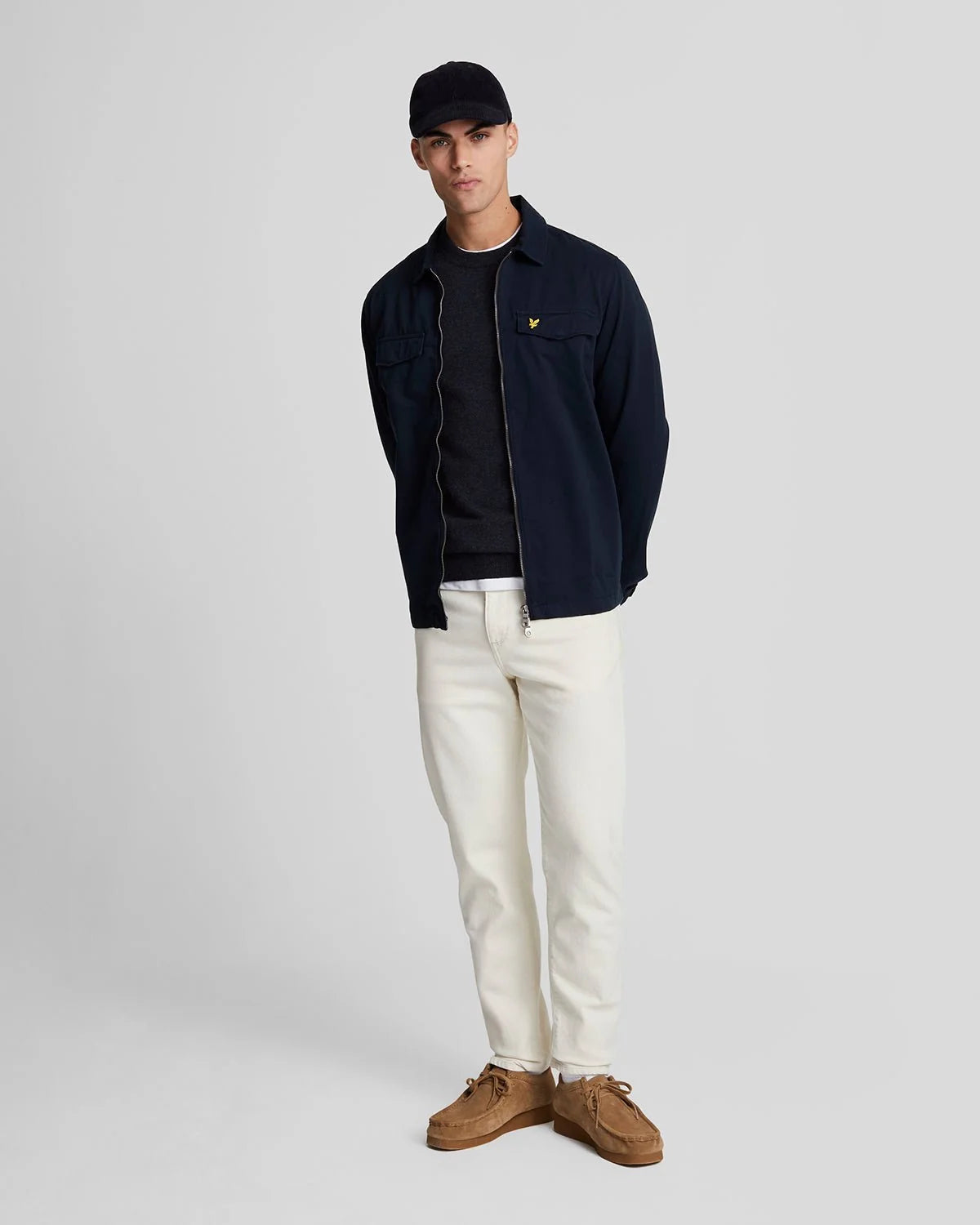 LYLE & SCOTT MAGLIONE GIROCOLLO MISTO LANA D'AGNELLO KN2114VC