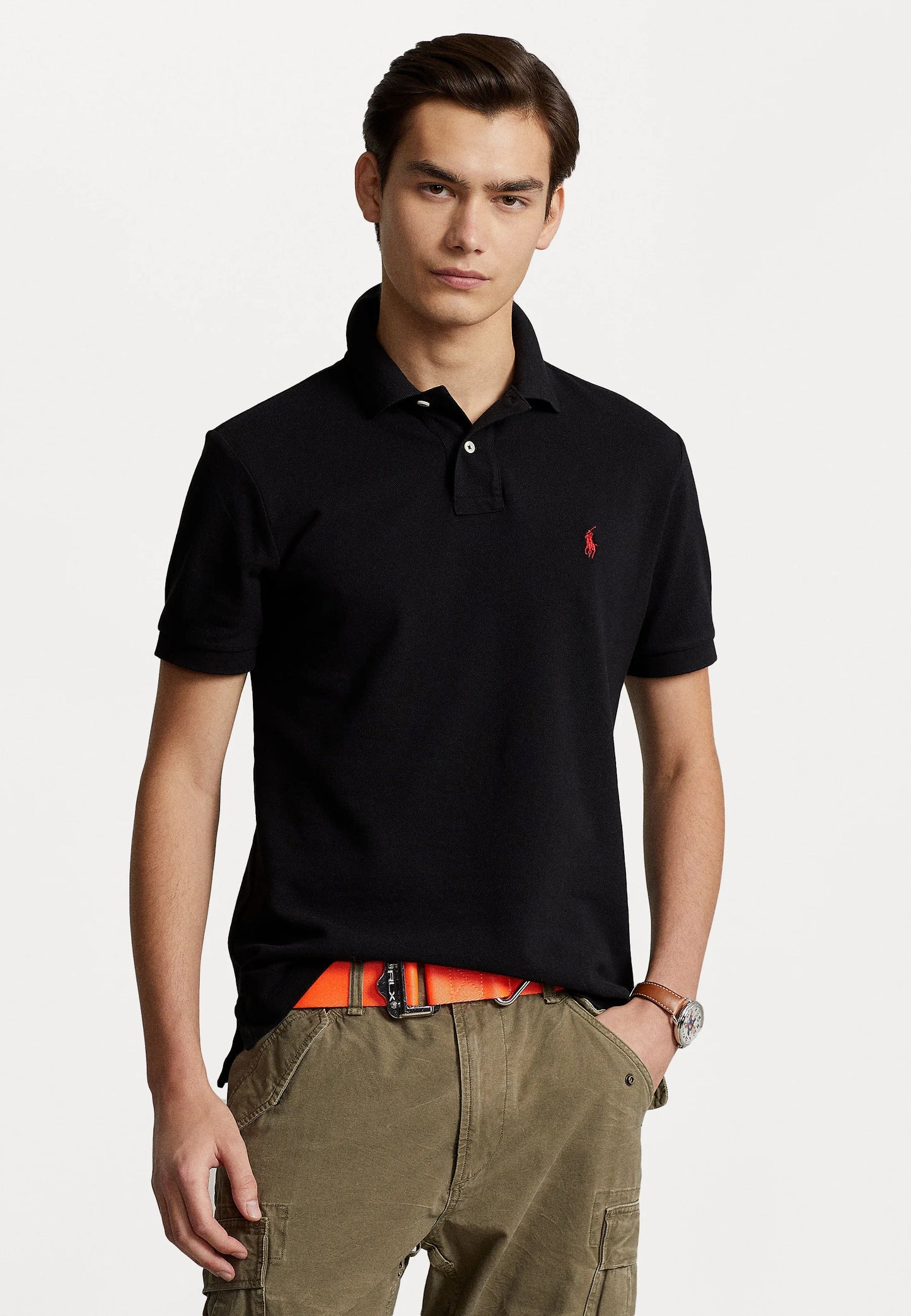 RALPH LAUREN POLO IN PIQUE' SLIM-FIT