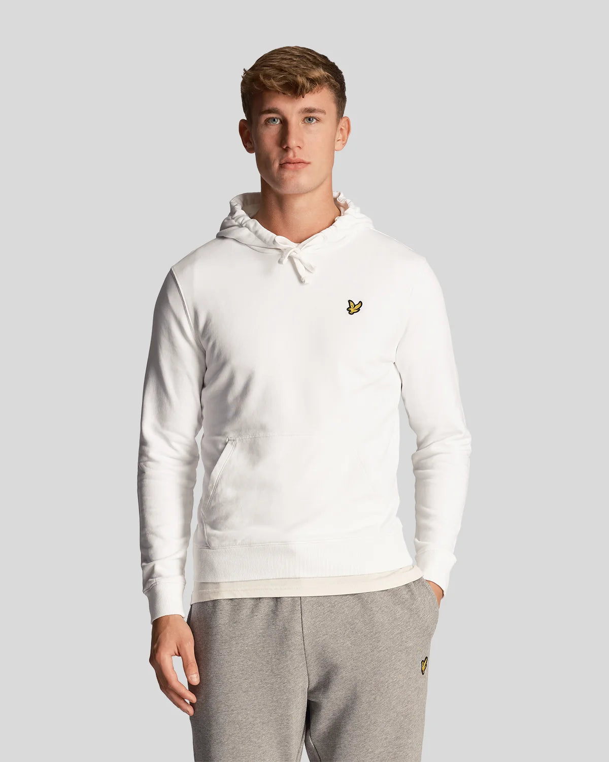 LYLE & SCOTT FELPA CON CAPPUCCIO IN COTONE LOOPBACK ML416VOG