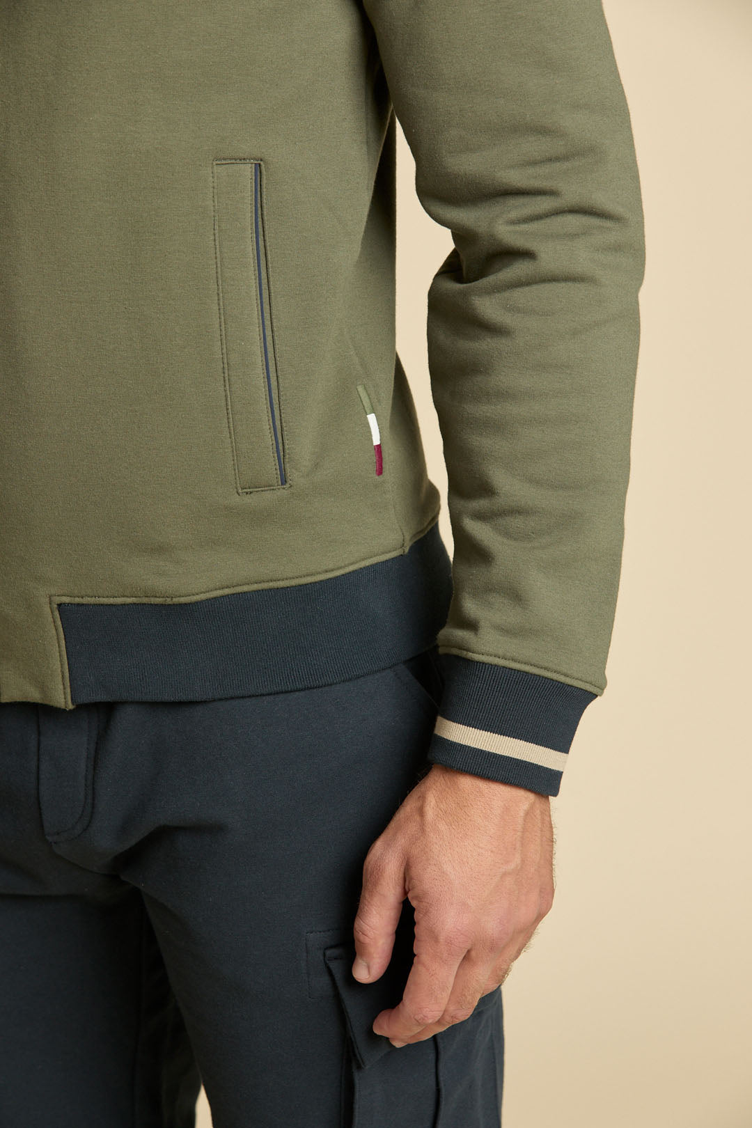 AERONAUTICA MILITARE Felpa full-zip garzata Frecce Tricolori 262FE2089UF00662