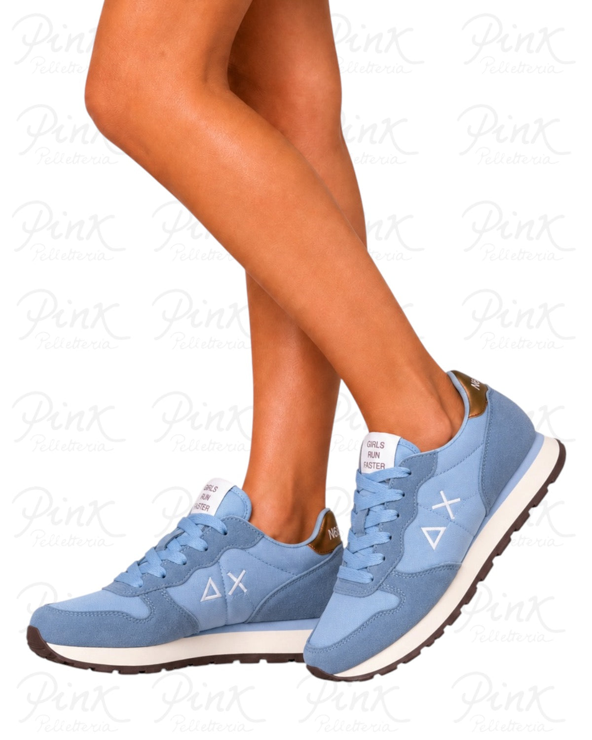 SUN 68 SCARPE Sneaker Ally Silver Solid Z46201