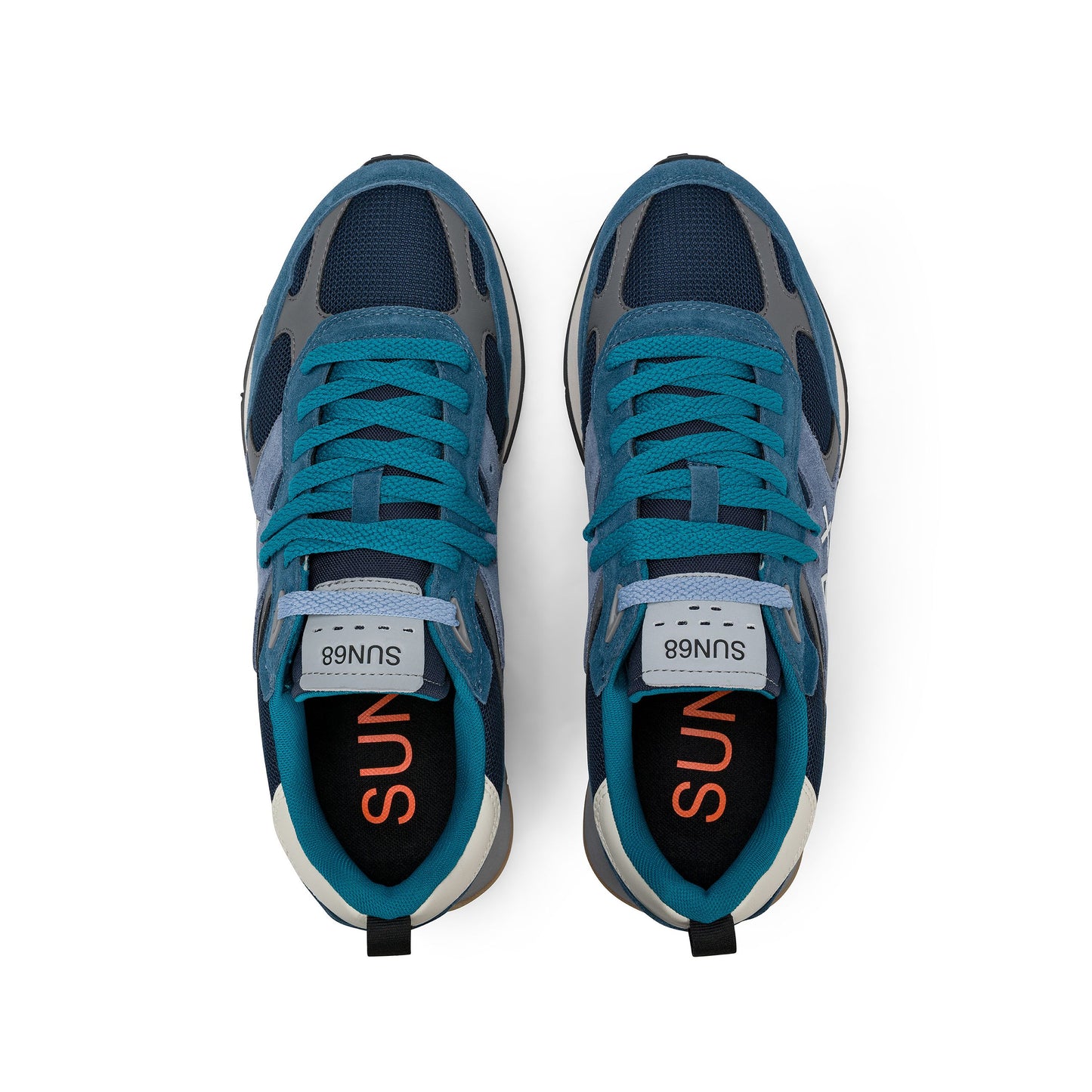SUN 68 SCARPE Sneaker Jaki Outdoor in nylon e suede Verde Militare Z46124.