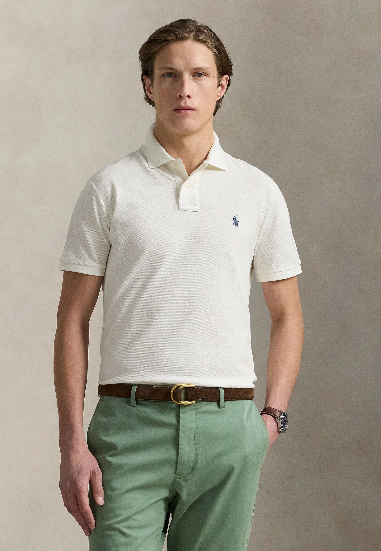 RALPH LAUREN POLO IN PIQUE' SLIM-FIT