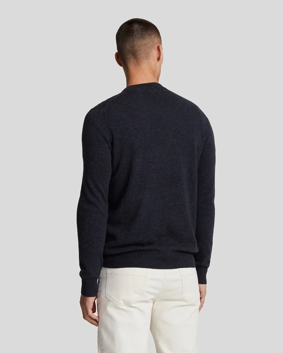 LYLE & SCOTT MAGLIONE GIROCOLLO MISTO LANA D'AGNELLO KN2114VC