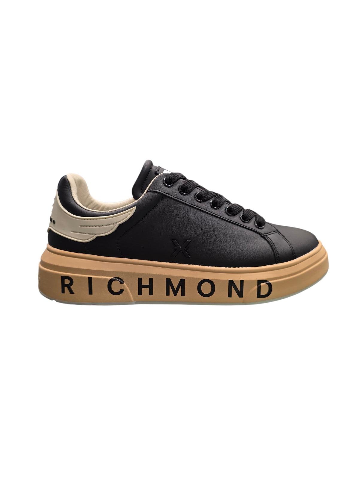 RICHMOND SCARPE SNEAKERS UOMO IN PELLE 32403 C NERO