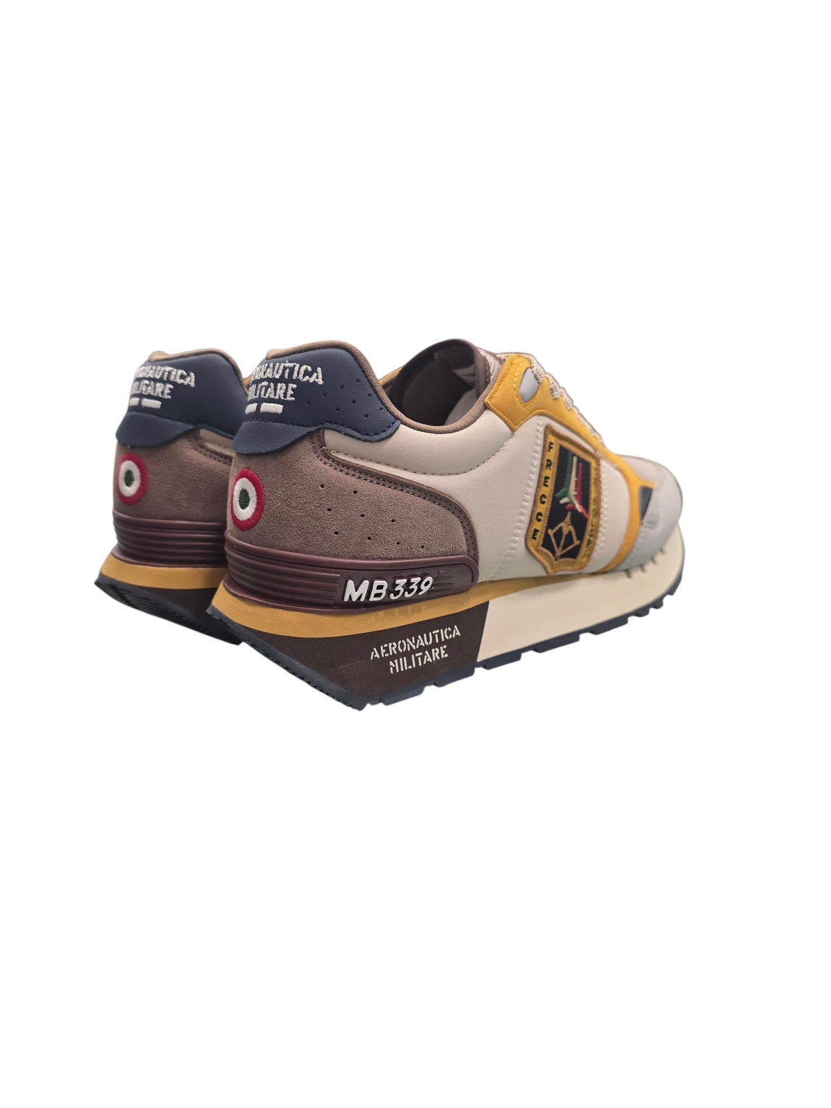 SCARPE UOMO AERONAUTICA MILITARE SNEAKERS FRECCE TRICOLORI 262SC0292UCT04394 BIANCO MULTICOLOR