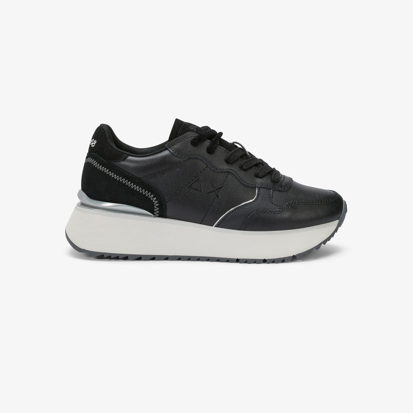SUN 68 SCARPE Sneaker Big Ally in pelle nero Z46217