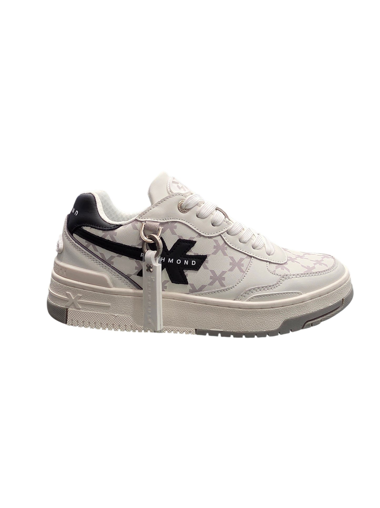 RICHMOND SCARPE SNEAKERS UOMO IN PELLE 32415 A BIANCO