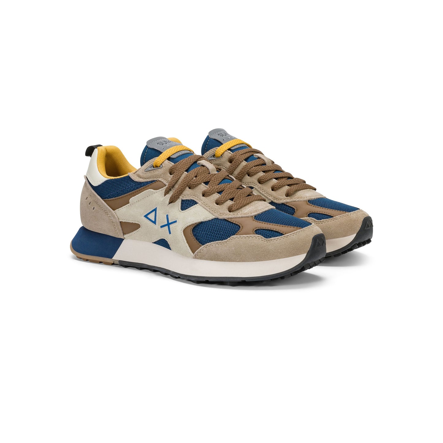 SUN 68 SCARPE Sneaker Jaki Outdoor in nylon e suede Verde Militare Z46124.