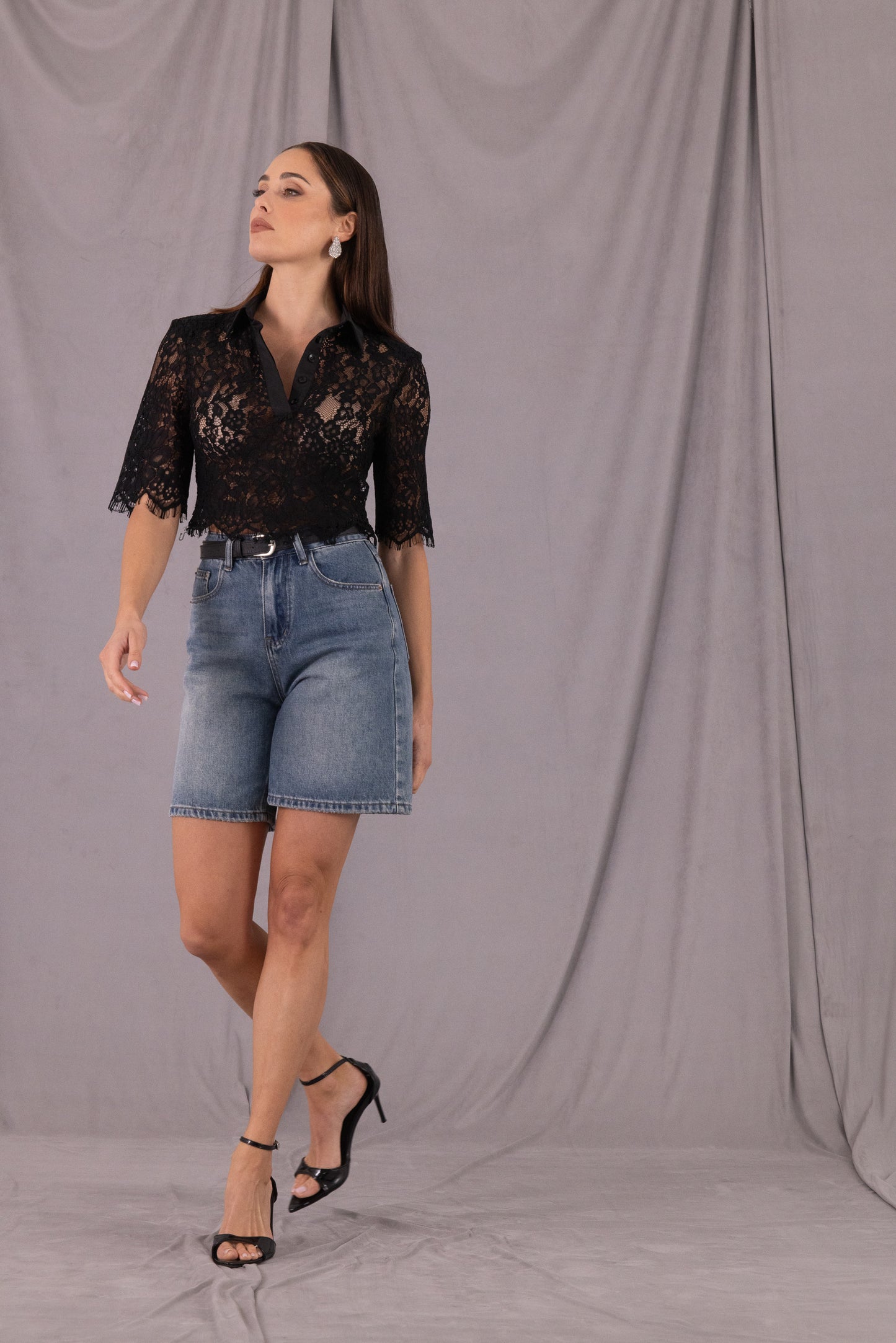 CAMICIA PIZZO AN AIM P0041