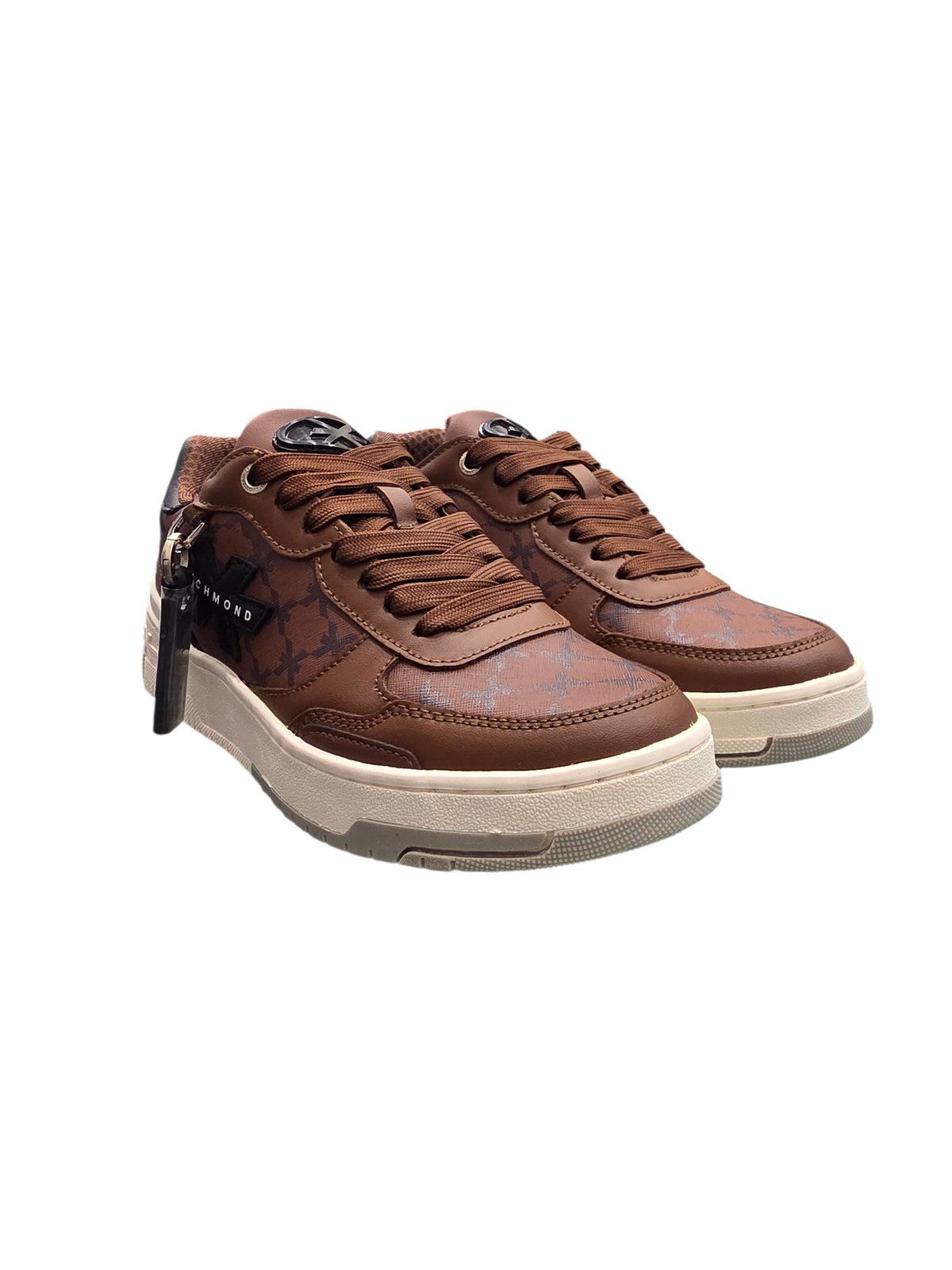 RICHMOND SCARPE SNEAKERS UOMO IN PELLE 32415 C MARRONE