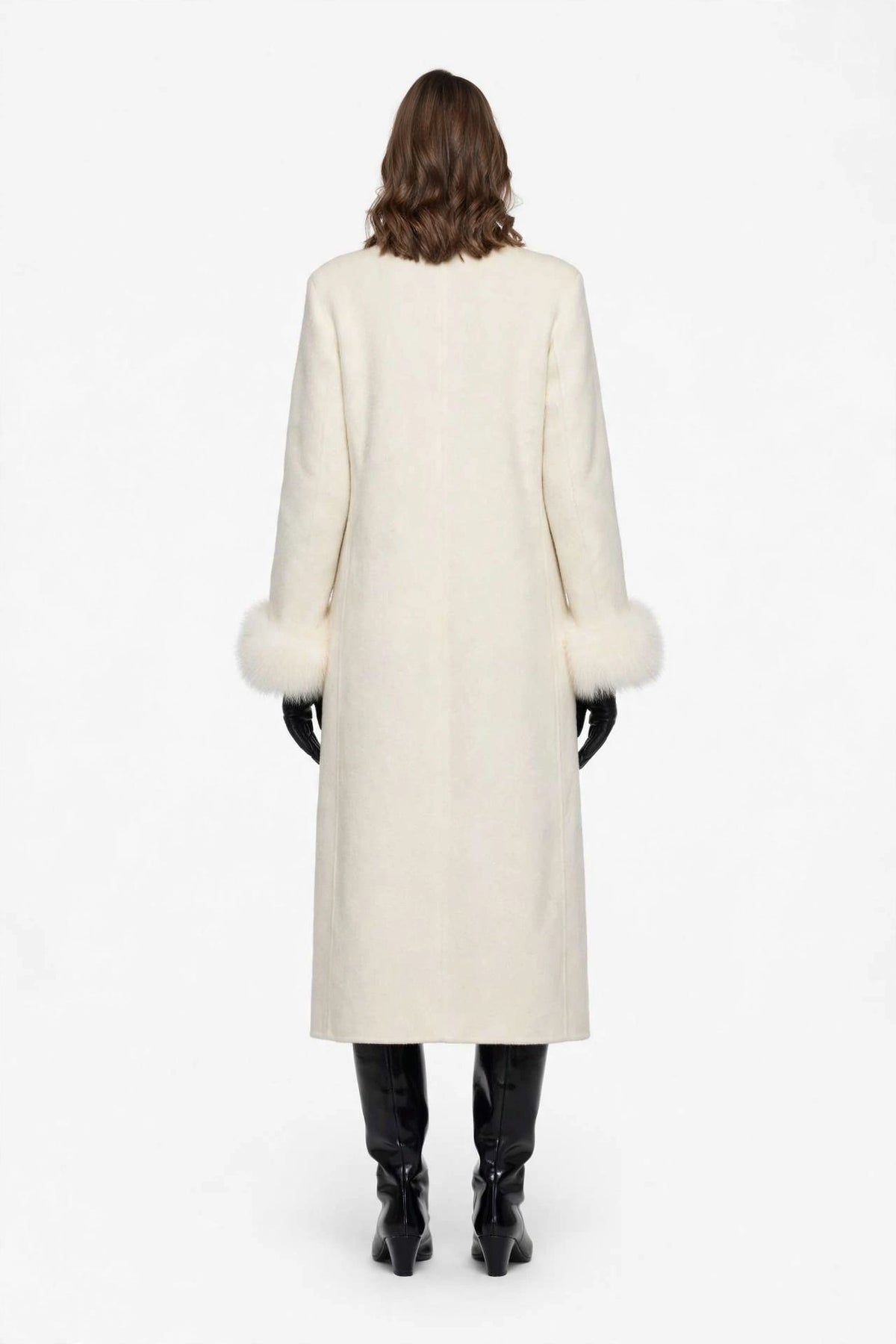 AN AIM FUR COAT CAPPOTTO Q0098