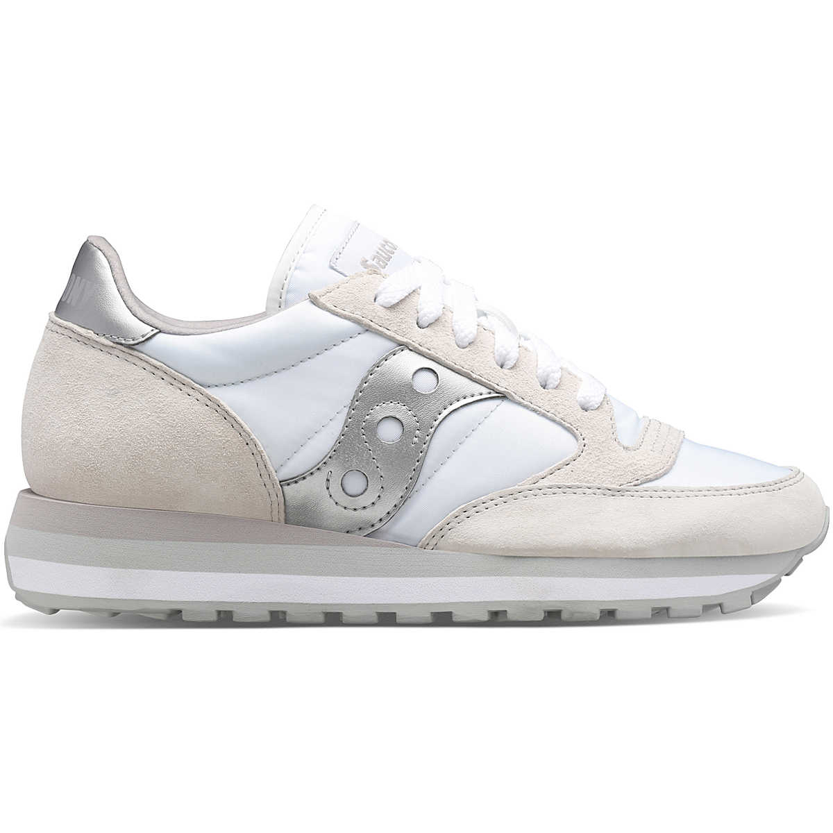 SCARPE SAUCONY JAZZ TRIPLE DONNA S60530-16 WHITE SILVER