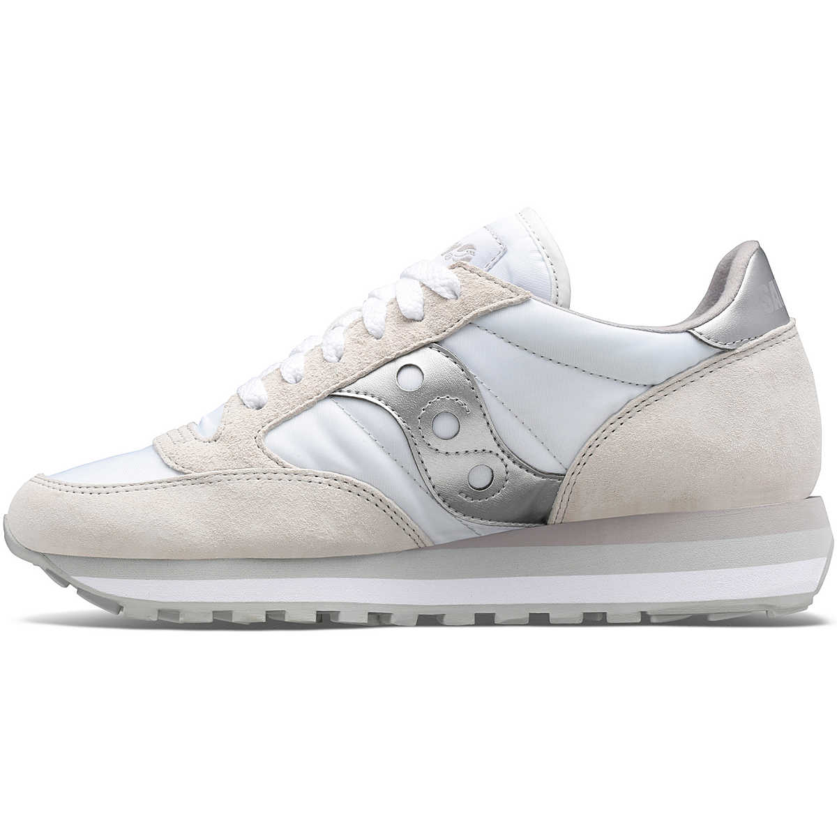 SCARPE SAUCONY JAZZ TRIPLE DONNA S60530-16 WHITE SILVER