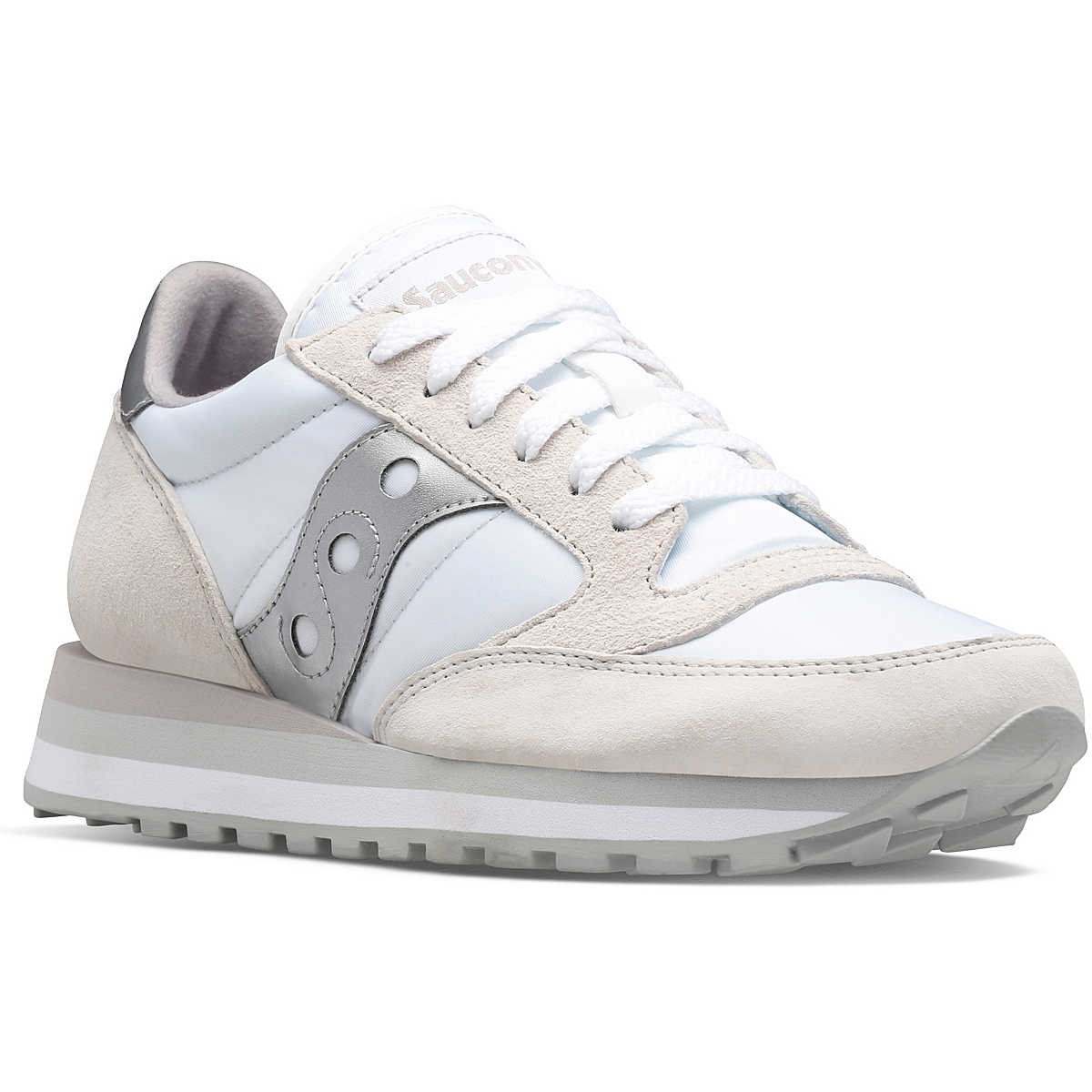 SCARPE SAUCONY JAZZ TRIPLE DONNA S60530-16 WHITE SILVER