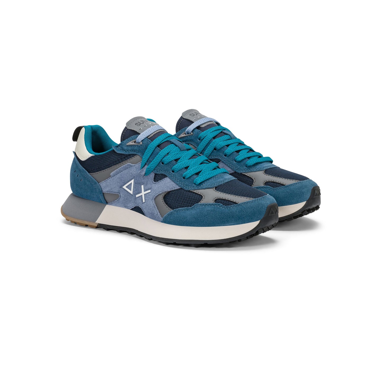 SUN 68 SCARPE Sneaker Jaki Outdoor in nylon e suede Verde Militare Z46124.