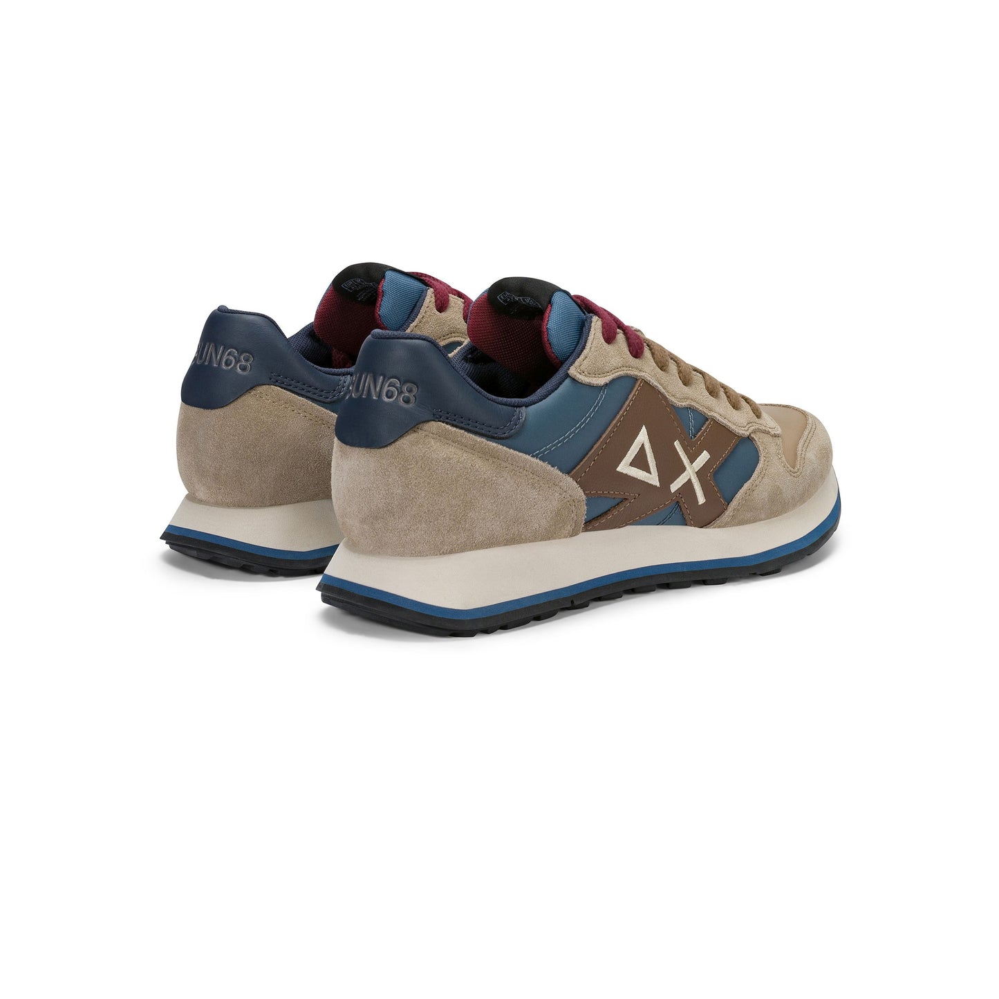 SUN 68 SCARPE Sneaker Jaki 2.0 Solid in nylon e suede Z46121