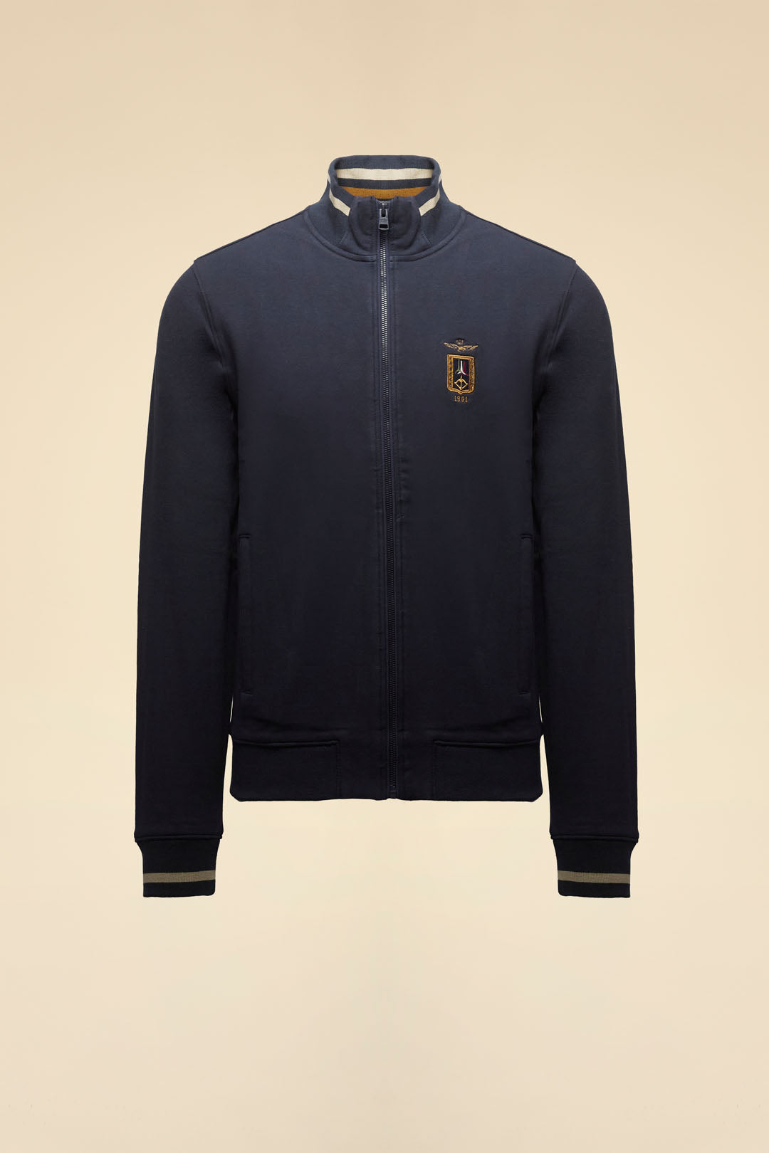AERONAUTICA MILITARE Felpa full-zip garzata Frecce Tricolori 262FE2089UF00662