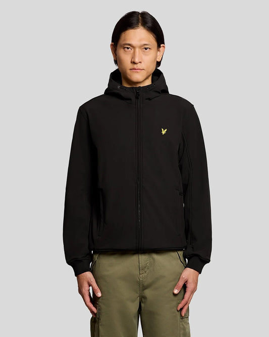 LYLE & SCOTT GIACCA SOFTSHELL FODERATA IN PILE CON CAPPUCCIO JK2110V