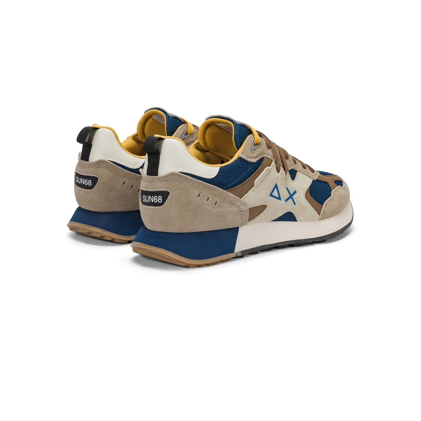 SUN 68 SCARPE Sneaker Jaki Outdoor in nylon e suede Verde Militare Z46124.
