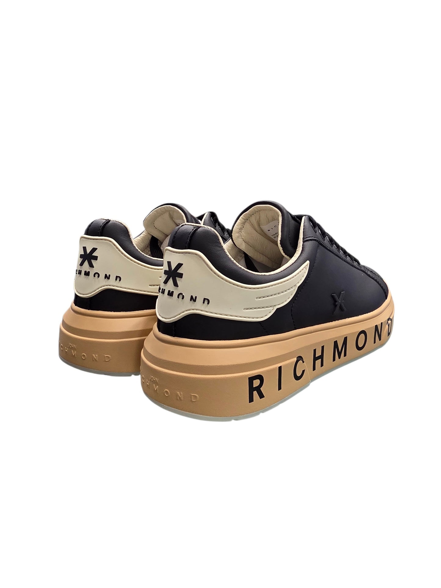 RICHMOND SCARPE SNEAKERS UOMO IN PELLE 32403 C NERO