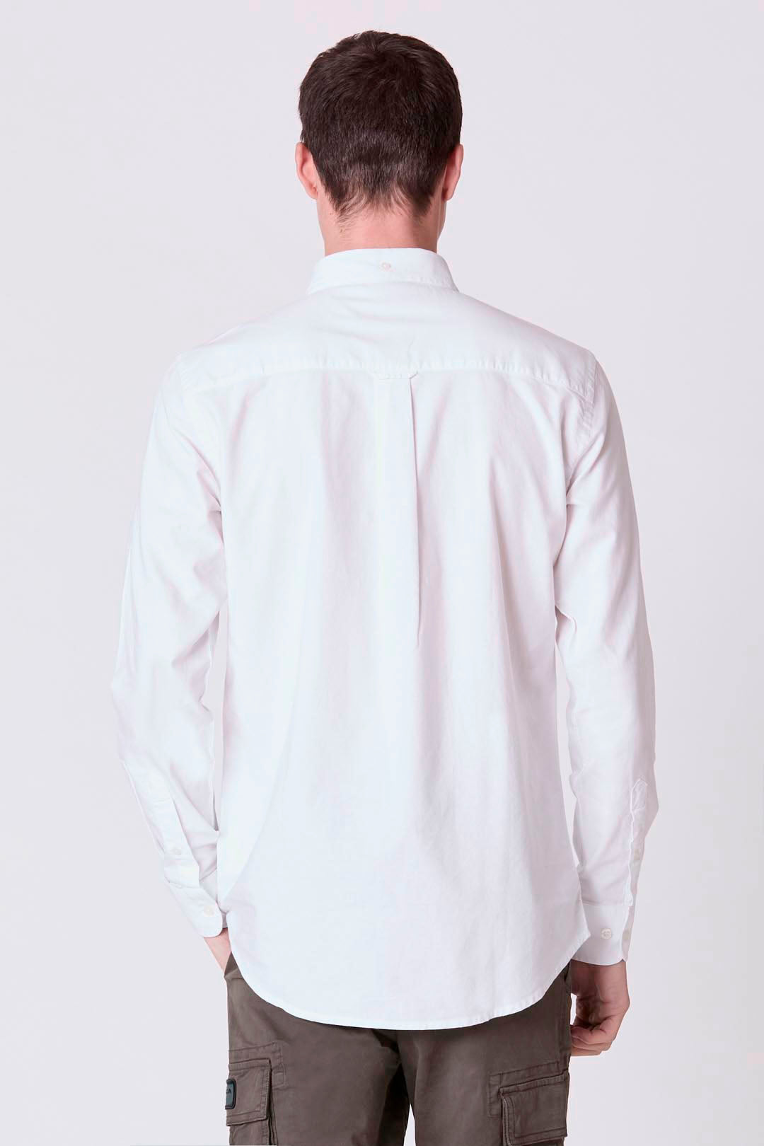 CAMICIA AERONAUTICA MILITARE UOMO IN COTONE BIANCO OXFORD URBAN
