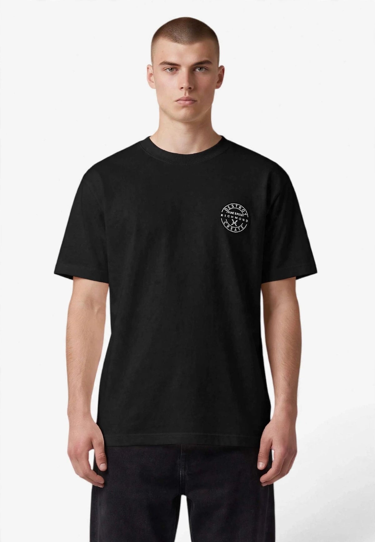 RICHMOND T-SHIRT UMA26157TS CKL NERO